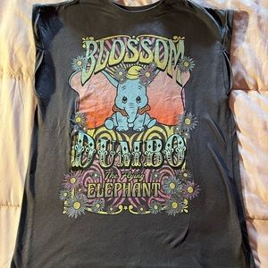 dumbo the elephant shirt. cut out sleeves. fits nicely over shoulders